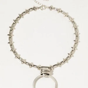 Edgy Spike Chain Necklace
