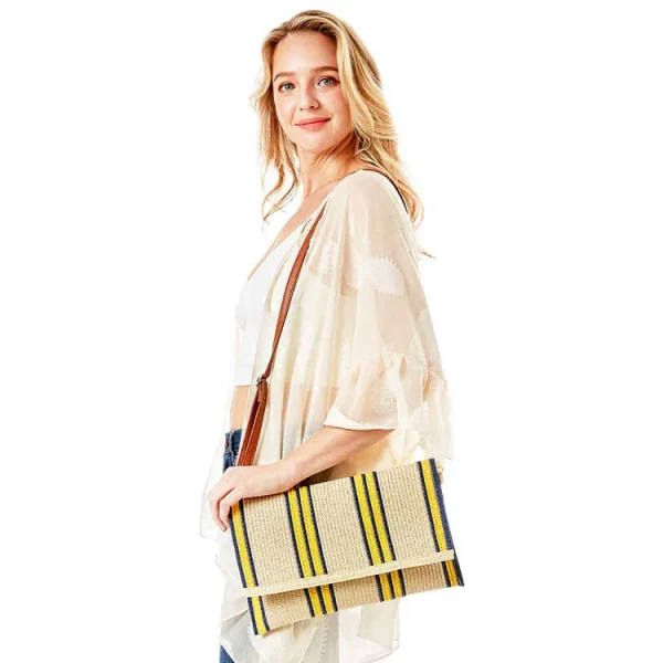 Classic Striped Clutch - Image 3