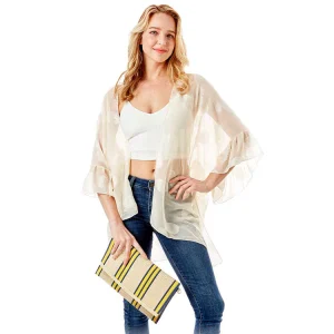 Classic Striped Clutch