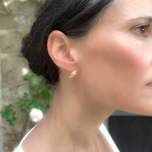 Charming Bird-Inspired Stud Earrings - Image 3