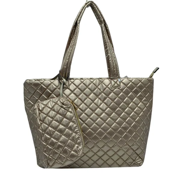 Stylish Quilted Tote Bag - Image 6