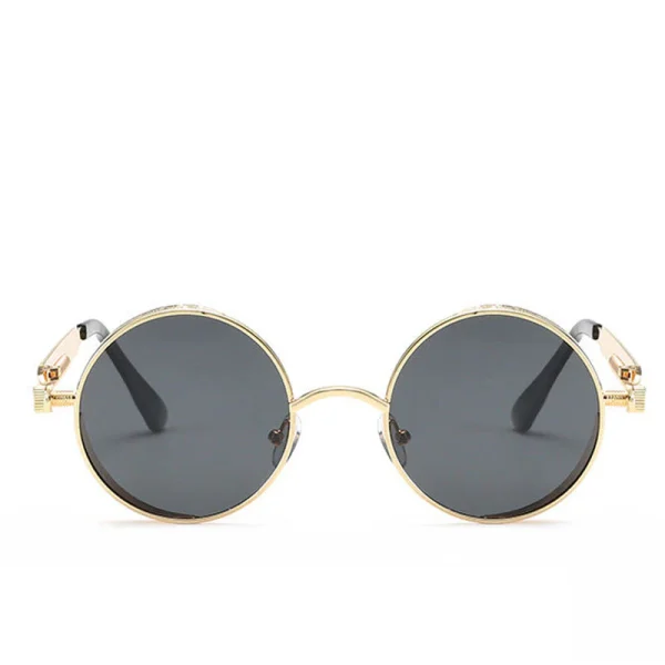 Stylish Vintage Round Sunglasses - Image 3