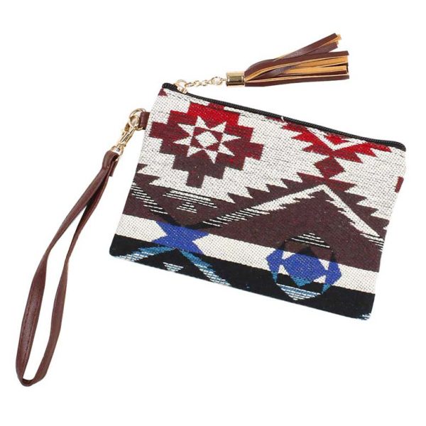 Stylish Ethnic Pattern Wristlet - Image 3