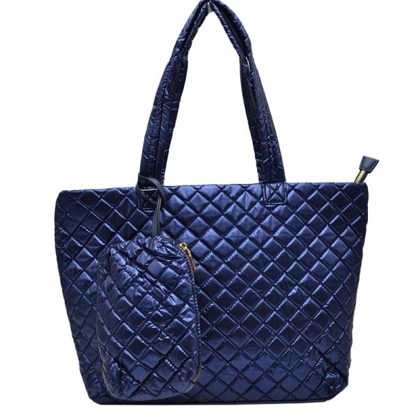 Stylish Quilted Tote Bag - Image 7