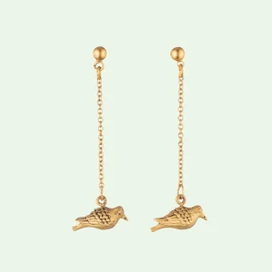 Charming Bird Chain Earrings