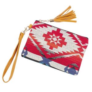 Stylish Ethnic Pattern Wristlet