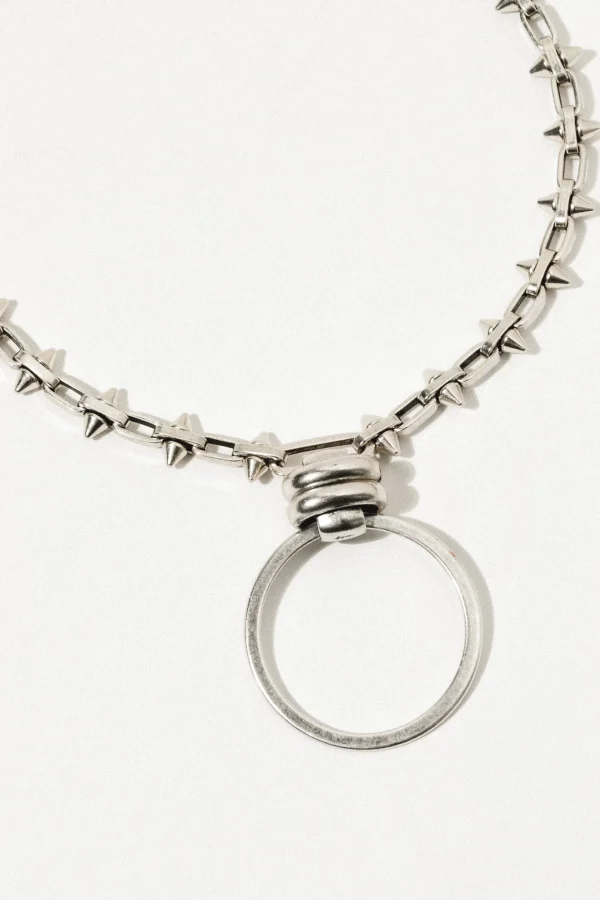 Edgy Spike Chain Necklace - Image 5