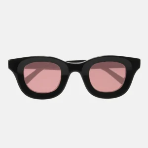 Classic Retro Pink-Lensed Sunglasses