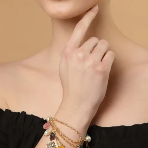 Elegant Multi-Layered Charm Bracelet