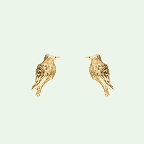 Charming Bird-Inspired Stud Earrings - Image 2