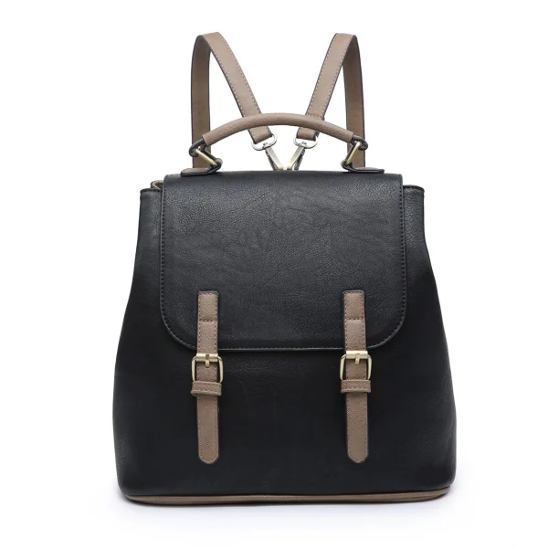 Chic Faux Leather Backpack - Image 2