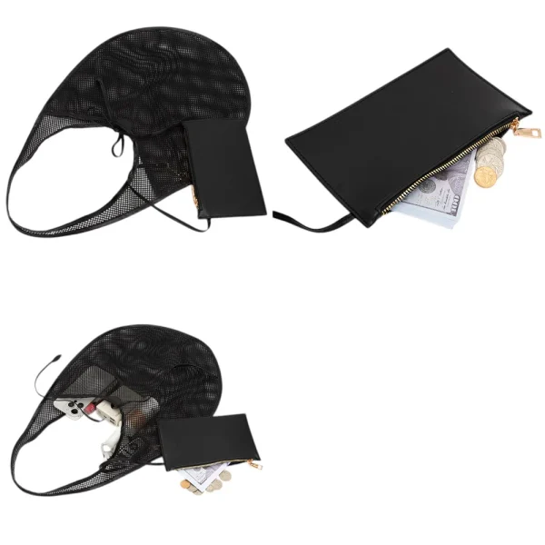 Stylish Mesh Tote Bag - Image 5