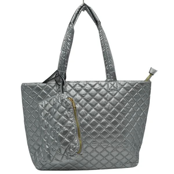 Stylish Quilted Tote Bag - Image 11