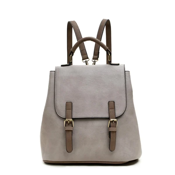 Chic Faux Leather Backpack - Image 4