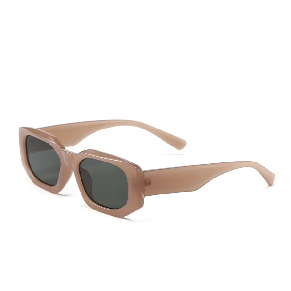 Classic Brown Square Frame Glasses - Image 3