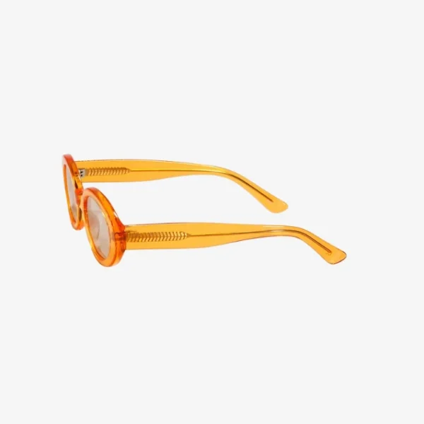 Stylish Amber Oval Sunglasses - Image 3