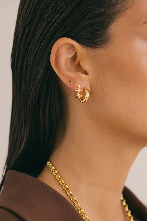 Chic Nautical Anchor Earring - Image 3